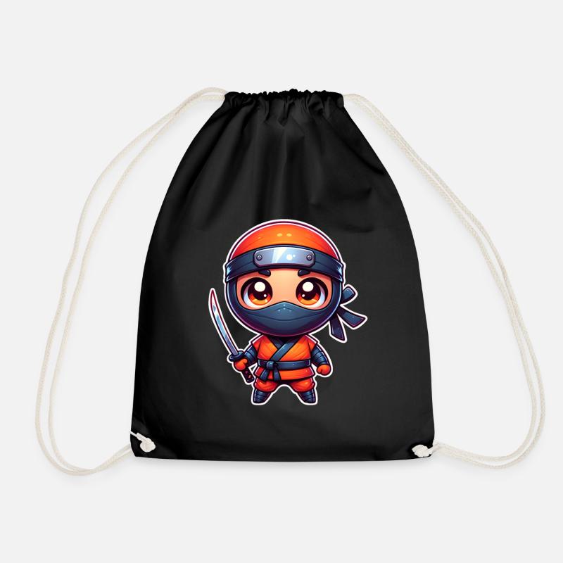 Ninja - Drawstring Bag - black