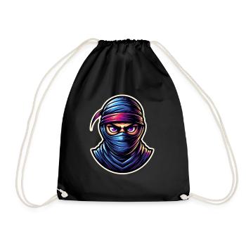 Ninja - Turnbeutel - Schwarz - Vorne