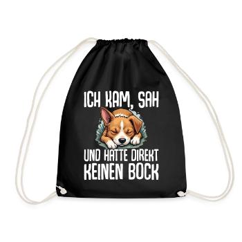Je suis venu, j’ai vu et je n’en ai pas eu envie tout de suite - Sac de sport léger - noir - Devant