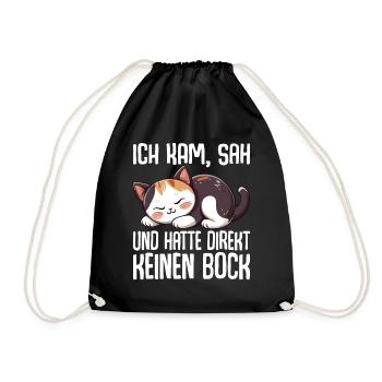 Je suis venu, j’ai vu et je n’en ai pas eu envie tout de suite - Sac de sport léger - noir - Devant