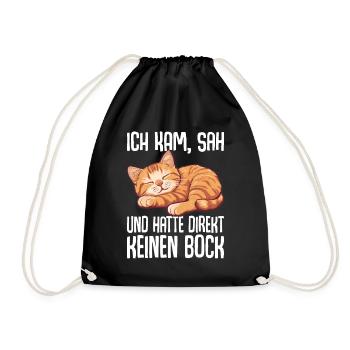 Je suis venu, j’ai vu et je n’en ai pas eu envie tout de suite - Sac de sport léger - noir - Devant