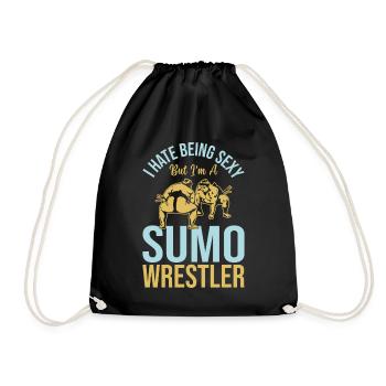 Sumo Fighter - I hate being sexy but I'm a Sumo Wr - Drawstring Bag - black - Front