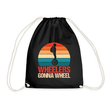 EUC Monowheel - Drawstring Bag - black - Front