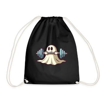 Bodybuilding Ghost Funny Gym Ghost - Drawstring Bag - black - Front