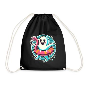 Été Halloween Drôle Mode de vie Rétro Vintage - Sac de sport léger - noir - Devant