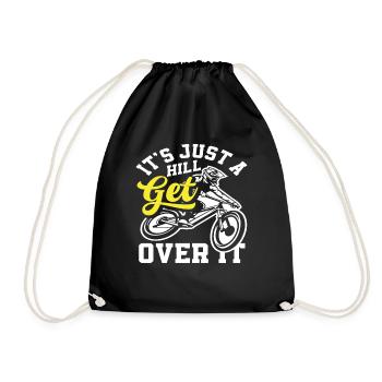 C’est juste une colline, surmontez-le à vélo - Sac de sport léger - noir - Devant