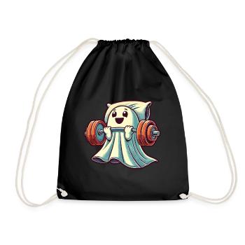 Fun Gym Workout Muscle Building Mind - Drawstring Bag - black - Front