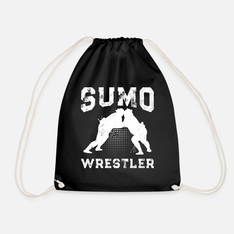 Sumo Wrestling Sumo Fighter Sumo wrestler - Drawstring Bag - black