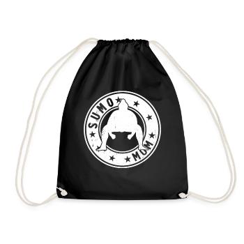 Sumo Fighter Mama Sumo Wrestler Sumo Mom - Drawstring Bag - black - Front