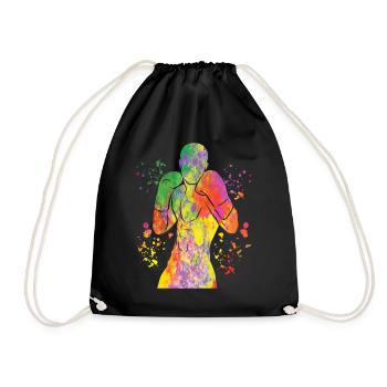 Boxing Fighter Enfants Boxer de match de boxe - Sac de sport léger - noir - Devant