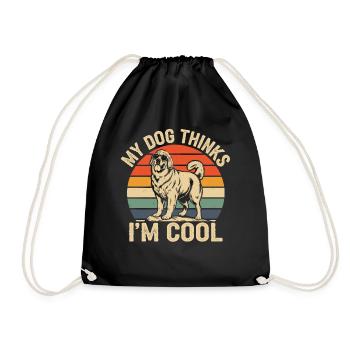 Maremma abruzzo shepherd Maremmano - Drawstring Bag - black - Front
