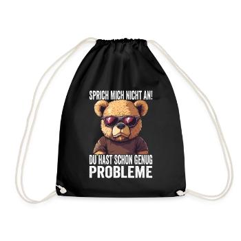 Ne me parlez pas, vous avez déjà assez de problèmes - Sac de sport léger - noir - Devant
