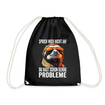 Ne me parlez pas, vous avez déjà assez de problèmes - Sac de sport léger - noir - Devant