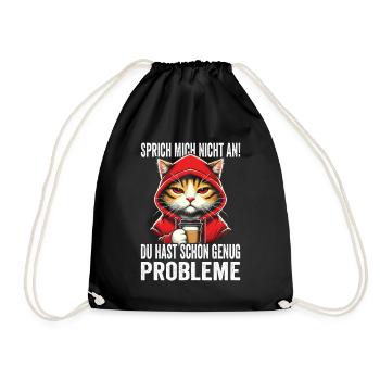 Ne me parlez pas, vous avez déjà assez de problèmes - Sac de sport léger - noir - Devant