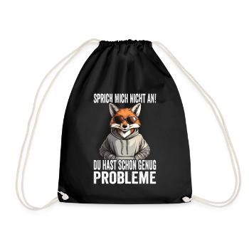 Ne me parlez pas, vous avez déjà assez de problèmes - Sac de sport léger - noir - Devant