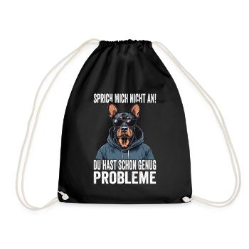 Ne me parlez pas, vous avez déjà assez de problèmes - Sac de sport léger - noir - Devant