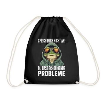 Ne me parlez pas, vous avez déjà assez de problèmes - Sac de sport léger - noir - Devant