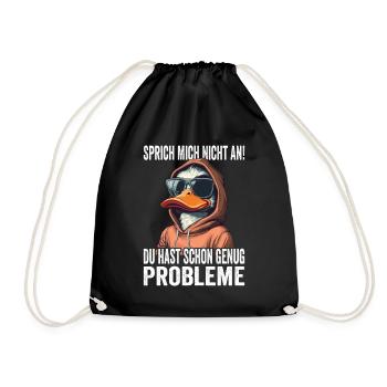 Ne me parlez pas, vous avez déjà assez de problèmes - Sac de sport léger - noir - Devant