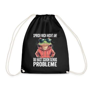 Ne me parlez pas, vous avez déjà assez de problèmes - Sac de sport léger - noir - Devant