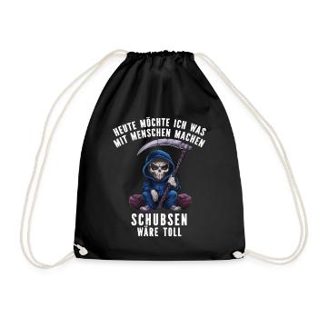 Ironie coquine Travail drôle Sarcasme drôle Antisocial - Sac de sport léger - noir - Devant