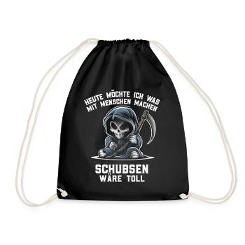 Ironie coquine Travail drôle Sarcasme drôle Antisocial - Sac de sport léger - noir - Devant