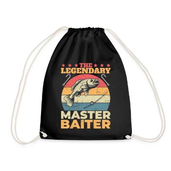 L’humour légendaire de la pêche Master Baiter - Sac de sport léger - noir - Devant