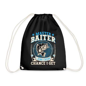 Maître Baiter Je branle chaque fois que j’ai l’occasion de pêcher - Sac de sport léger - noir - Devant