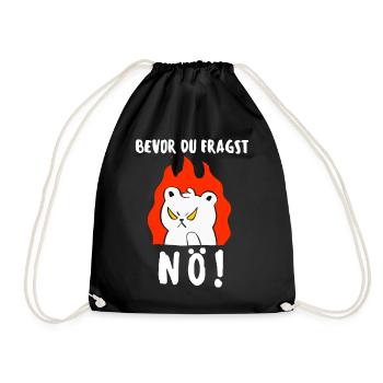T-shirt chat Drôle Drôle Humour Sarcasme Ironie - Sac de sport léger - noir - Devant
