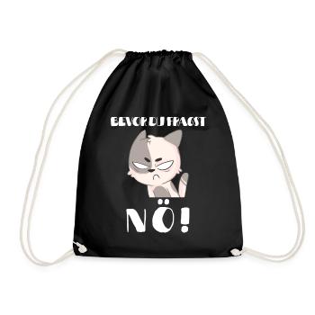 T-shirt chat Drôle Drôle Humour Sarcasme Ironie - Sac de sport léger - noir - Devant