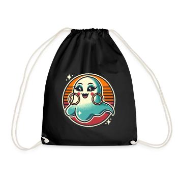 Funny Glamour Ghoul Flashy Halloween - Drawstring Bag - black - Front