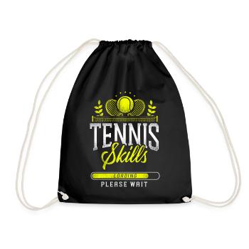 Drôle de joueur de tennis Raquette Tennis - Sac de sport léger - noir - Devant