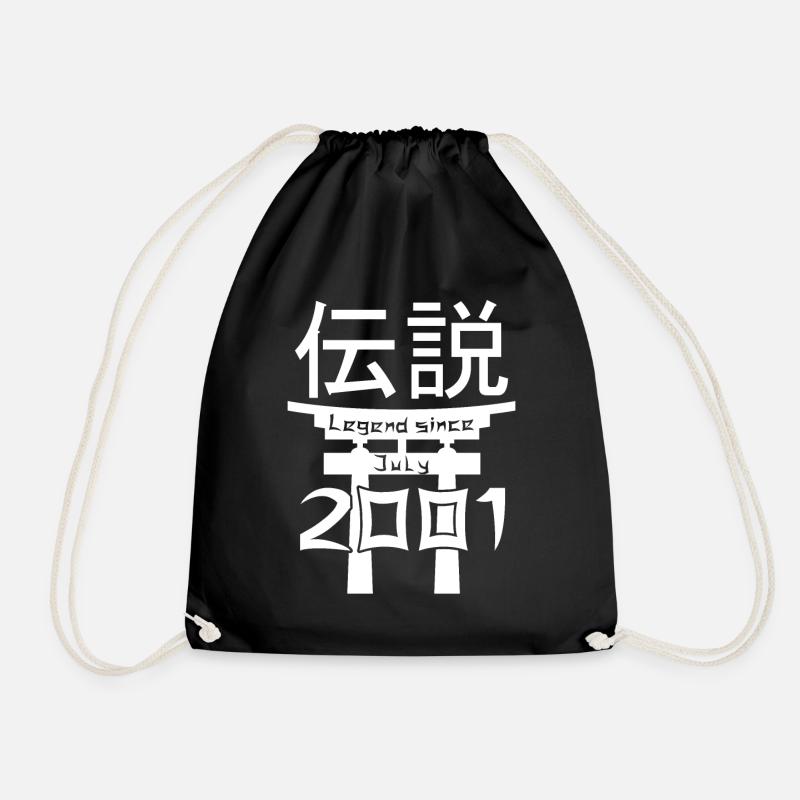Legend since July 2001 Birthday Gift - Drawstring Bag - black