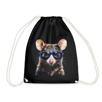 Lunettes de soleil Opossum Imprimé de design animalier coloré - Sac de sport léger - noir - Devant