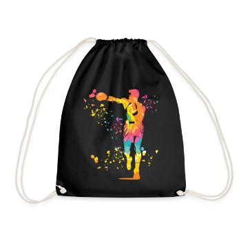Boxing Fighter Kids Boxing Match Boxer - Drawstring Bag - black - Front