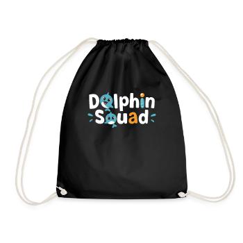 Delfin Gruppen Design Delfin Squad - Turnbeutel - Schwarz - Vorne