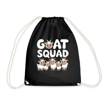 Groupes de chèvres Conception Goat Squad - Sac de sport léger - noir - Devant