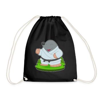 Karaté Mole Arts martiaux - Sac de sport léger - noir - Devant