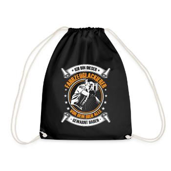 Vehicle painter I am this painter - Drawstring Bag - black - Front