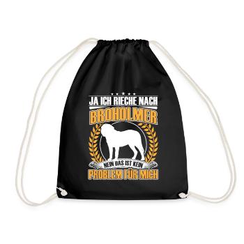 Broholmer Yes, I smell like Broholmer - Drawstring Bag - black - Front
