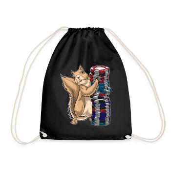 Meerkat Poker Jetons de poker - Sac de sport léger - noir - Devant