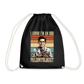 Paleontology I Know I'm An Odd Fossil Collector - Turnbeutel - Schwarz - Vorne