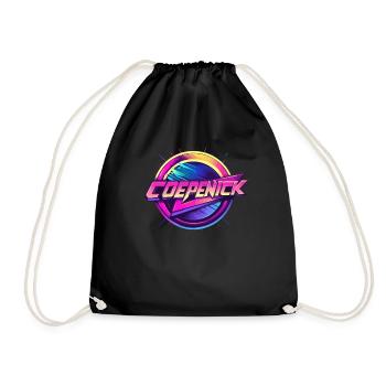 Berlin Köpenick Souvenir Cöpenick Retro-Style - Drawstring Bag - black - Front