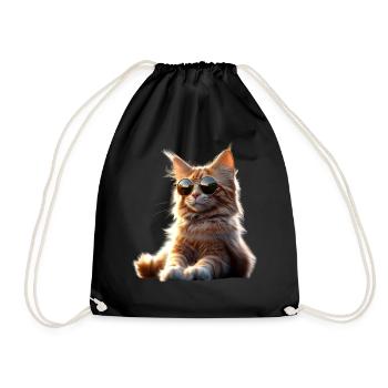 Maine Coon Chat Chat Maman Chat Maine Coon Chats - Sac de sport léger - noir - Devant