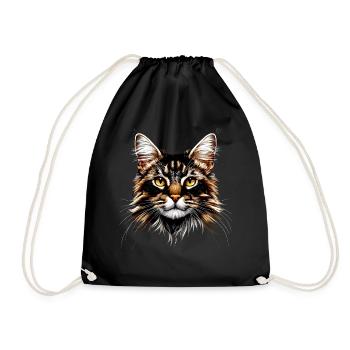 Maine Coon Chat Chat Maman Chat Maine Coon Chats - Sac de sport léger - noir - Devant