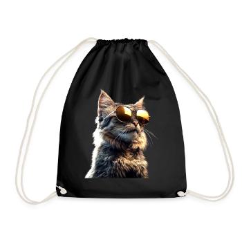 Maine Coon Chat Chat Maman Chat Maine Coon Chats - Sac de sport léger - noir - Devant