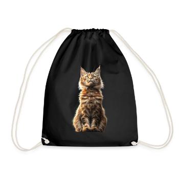 Maine Coon Chat Chat Maman Chat Maine Coon Chats - Sac de sport léger - noir - Devant