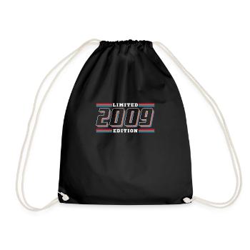 2009 Geburtstag Limited Edition 80s - Turnbeutel - Schwarz - Vorne
