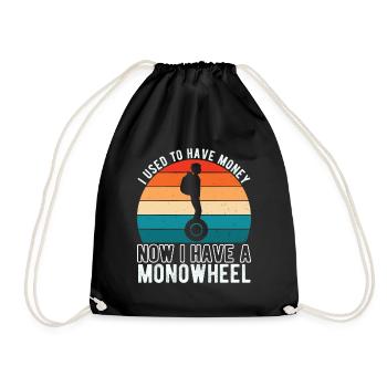 EUC Monowheel - Drawstring Bag - black - Front