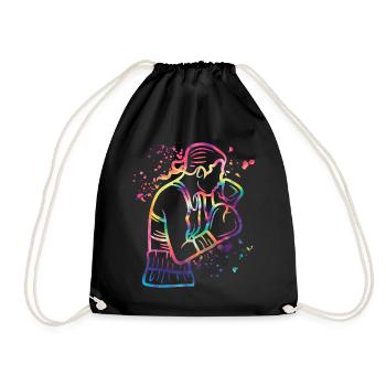 Boxing Fighter Enfants Boxer de match de boxe - Sac de sport léger - noir - Devant