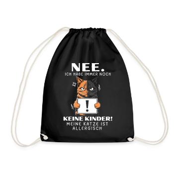 Tshirt chat Drôle Drôle Humour Sarcasme Kitty - Sac de sport léger - noir - Devant